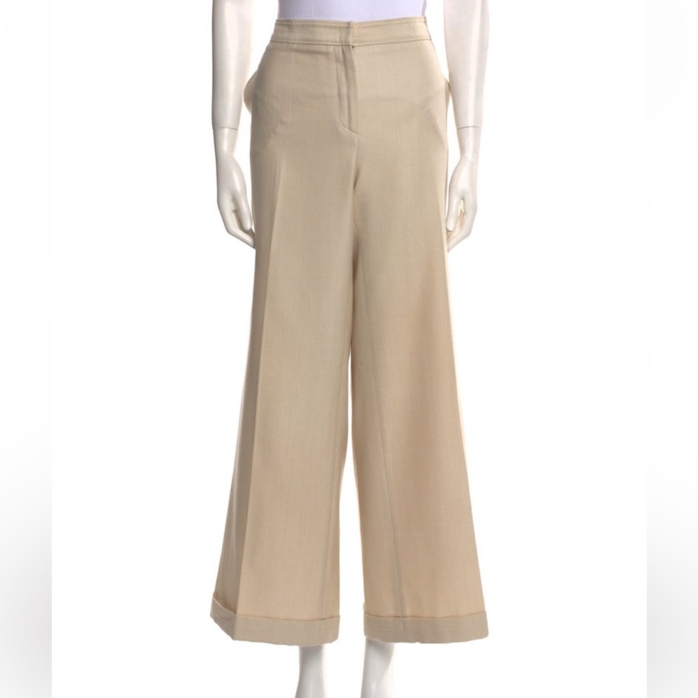 Valentino Vintage Wide Leg Linen Trouser Classic Staple Old Money Capsule XL